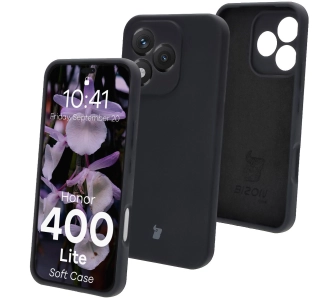 Etui Bizon Soft do Honor 400 Lite 5G Czarny