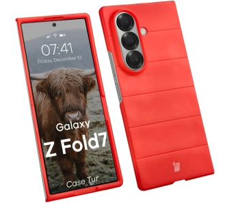 Etui Bizon Tur do Samsung Galaxy Z Fold7 Czerwony