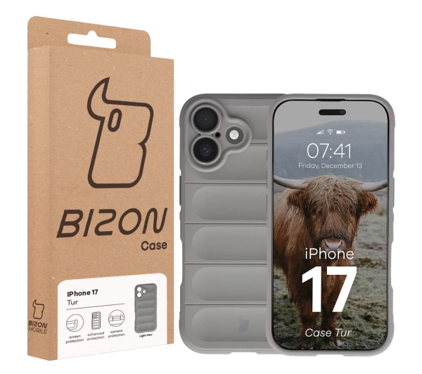 Bizon Tur do Apple iPhone 17 Jasnoszary