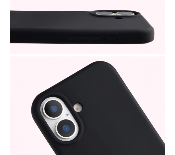 Bizon Silikonowe Soft do Apple iPhone 17 Czarny