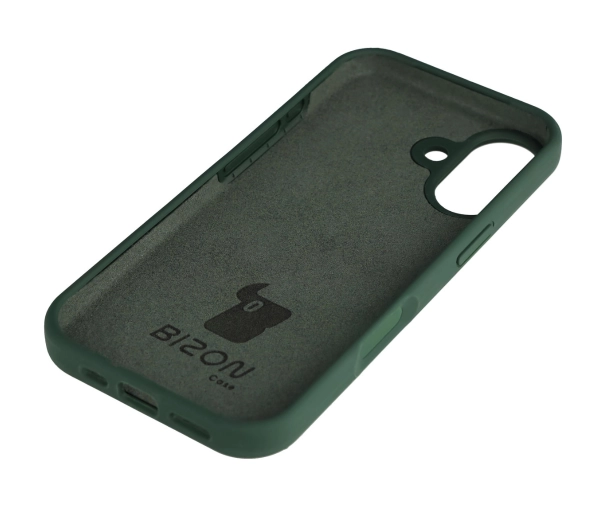 Bizon Silikonowe Soft do Apple iPhone 17 Ciemnozielony