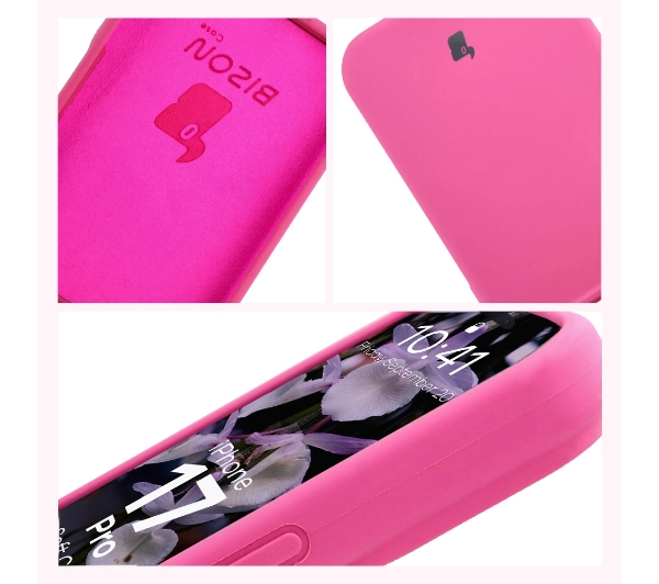Bizon Silikonowe Soft do Apple iPhone 17 Pro Fuchsia