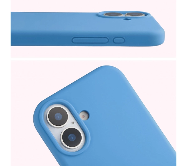 Bizon Silikonowe Soft do Apple iPhone 17 Niebieski