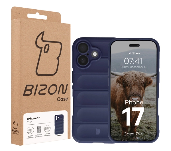Bizon Tur do Apple iPhone 17 Granatowy