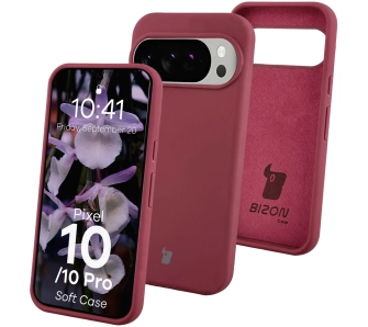 Etui Bizon Soft do Google Pixel 10 / Google Pixel 10 Pro Śliwkowy