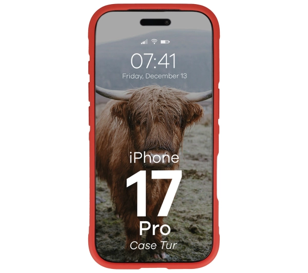 Bizon Tur do Apple iPhone 17 Pro Czerwony