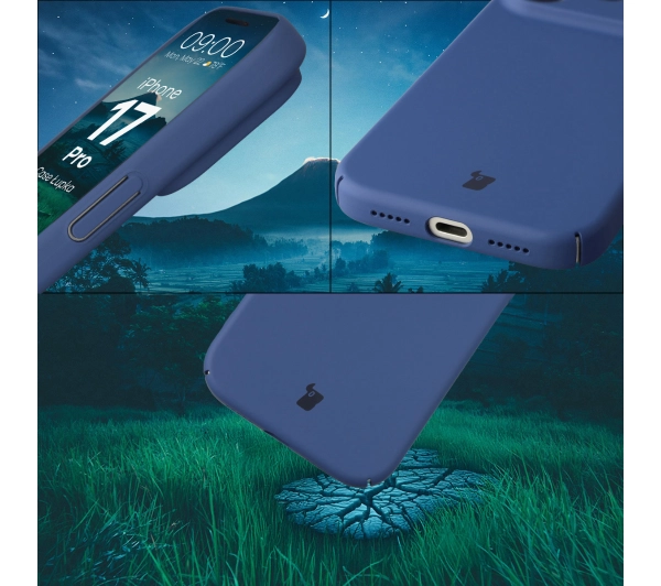 Bizon Łupka do Apple iPhone 17 Pro Niebieski