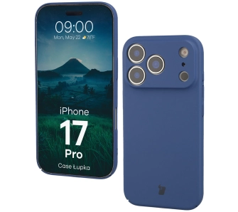 Etui Bizon Łupka do Apple iPhone 17 Pro Niebieski