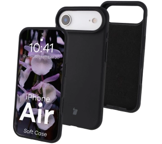 Bizon Silikonowe Soft do Apple iPhone Air Czarny