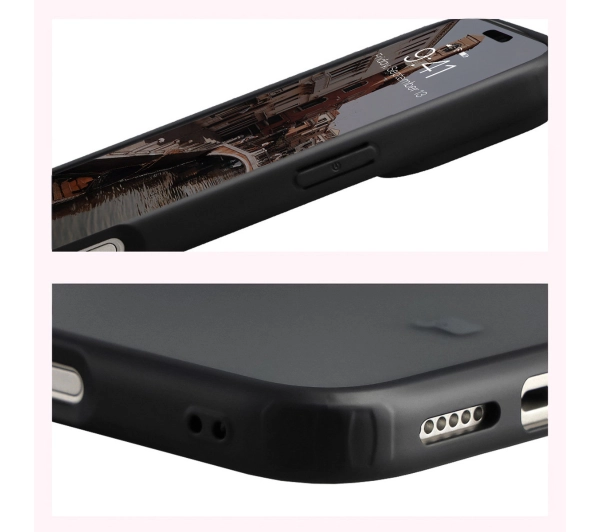 Bizon Angelo do Apple iPhone 17 Pro Max z czarną ramką