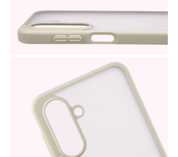 Bizon Angelo do Samsung Galaxy A17 5G Grey z beżową ramką