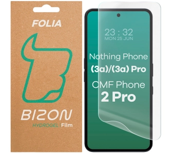 Folia hydrożelowa Bizon na ekran Hydrogel Front do Nothing Phone (3a)/(3a) Pro/CMF Phone 2 Pro 1 sztuka
