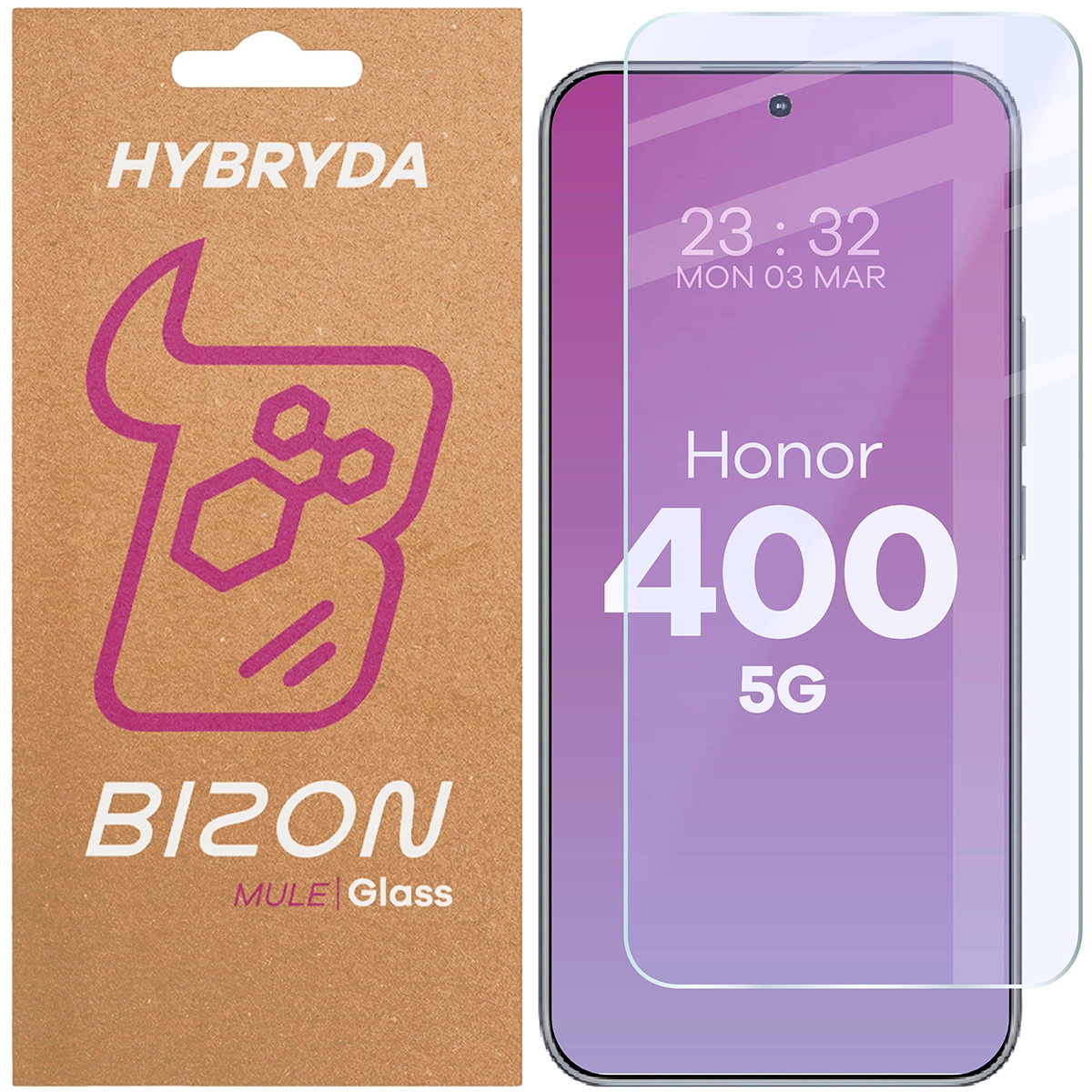 Szkło hybrydowe Bizon Elastyczne Mule do Honor 400 5G