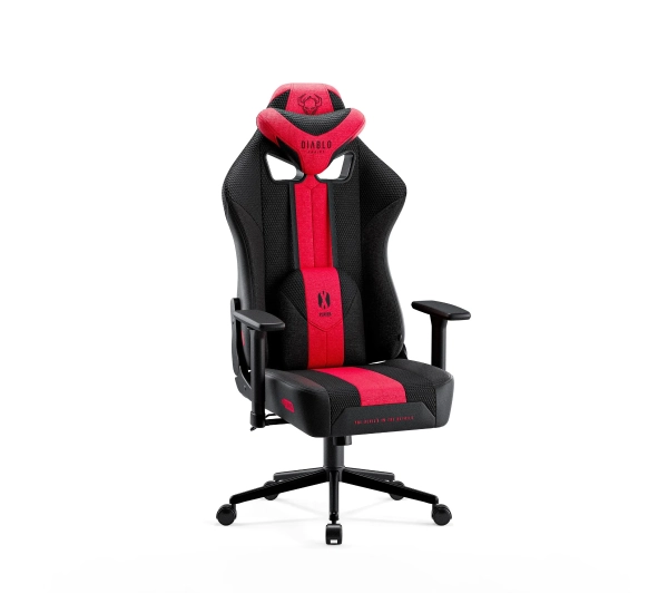 Diablo Chairs X-Player 2.0 Small do 90kg Skóra ECO Tkanina Karmazynowo-antracytowy - Kup na Raty - RRSO 0%