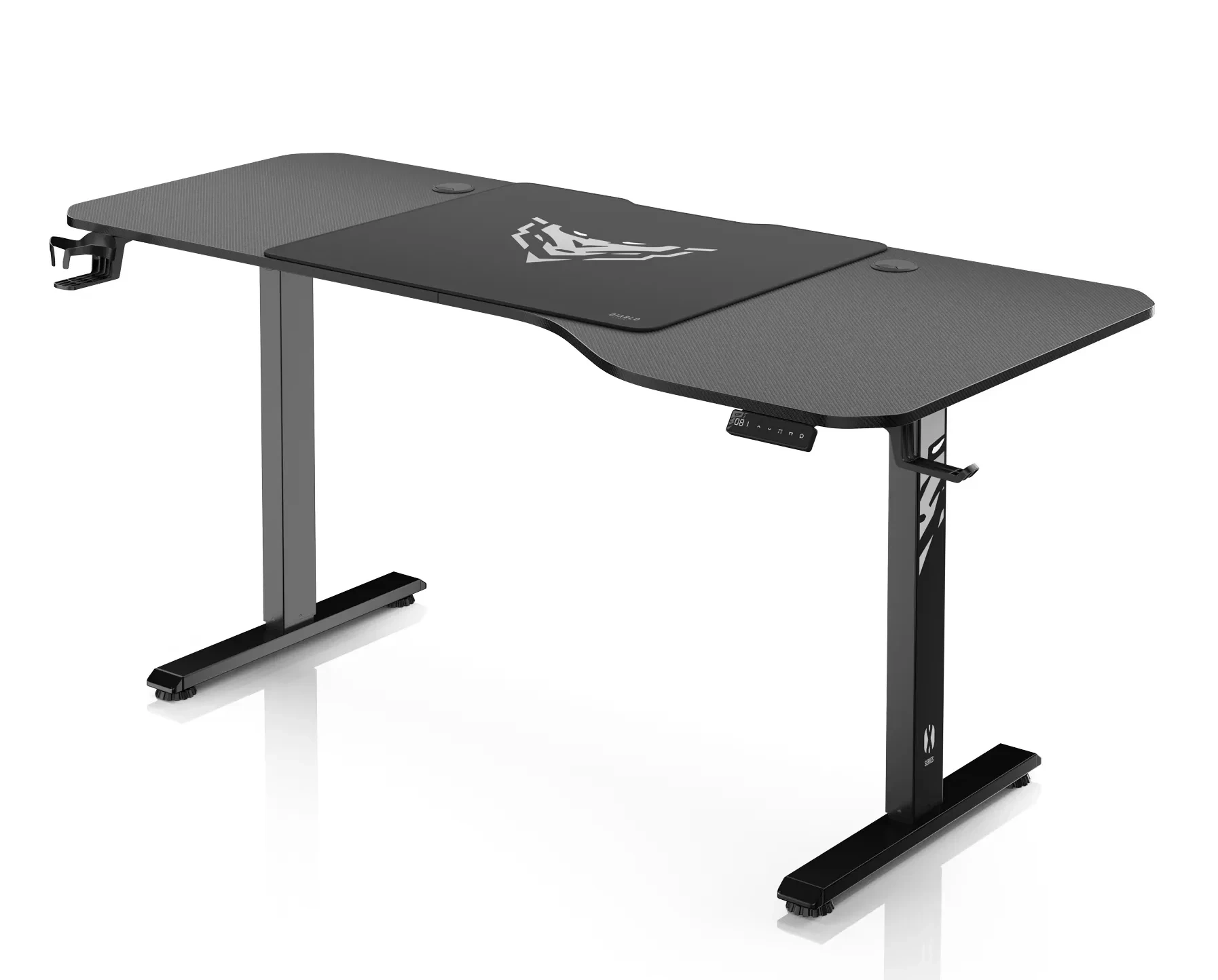 Biurko Diablo Chairs X-Tensio 1600 160cm Regulacja wysokości Czarny