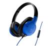 Słuchawki przewodowe Audio-Technica SonicFuel ATH-AX1ISBL Nauszne Mikrofon Niebieski