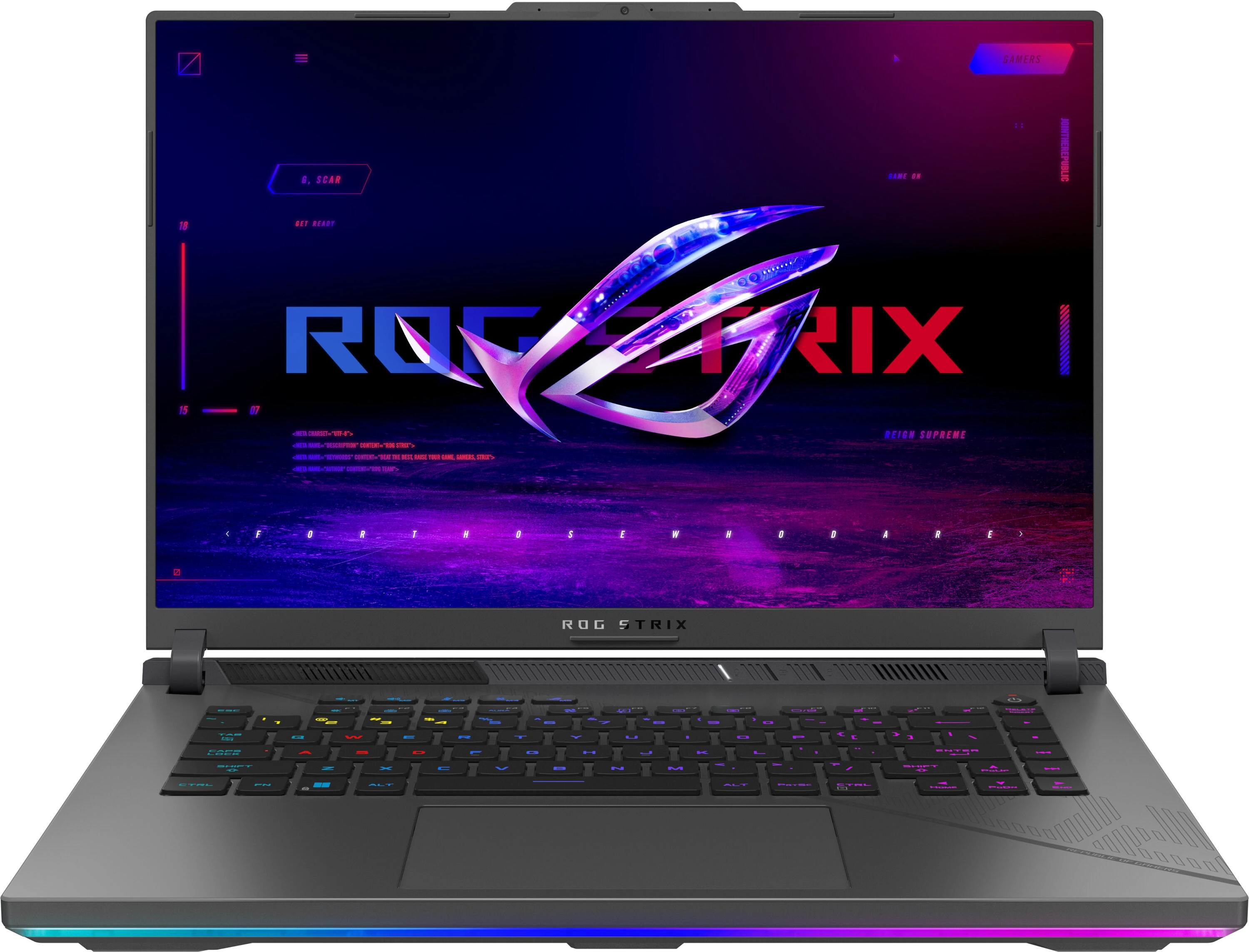 Laptop gamingowy ASUS ROG Strix G16 2025 G614FR-R9321W 16" 240Hz R9 9955HX3D 32GB RAM 1TB Dysk SSD RTX5070Ti DLSS4 Win11 Szary Funkcje AI