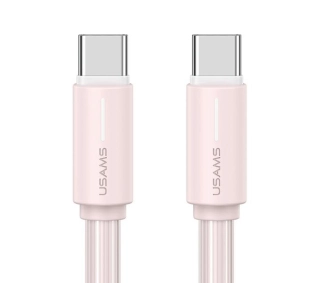 USAMS YU Series USB-C do USB-C 1m Różowy