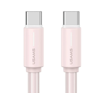 Kabel USAMS YU Series USB-C do USB-C 1m Różowy