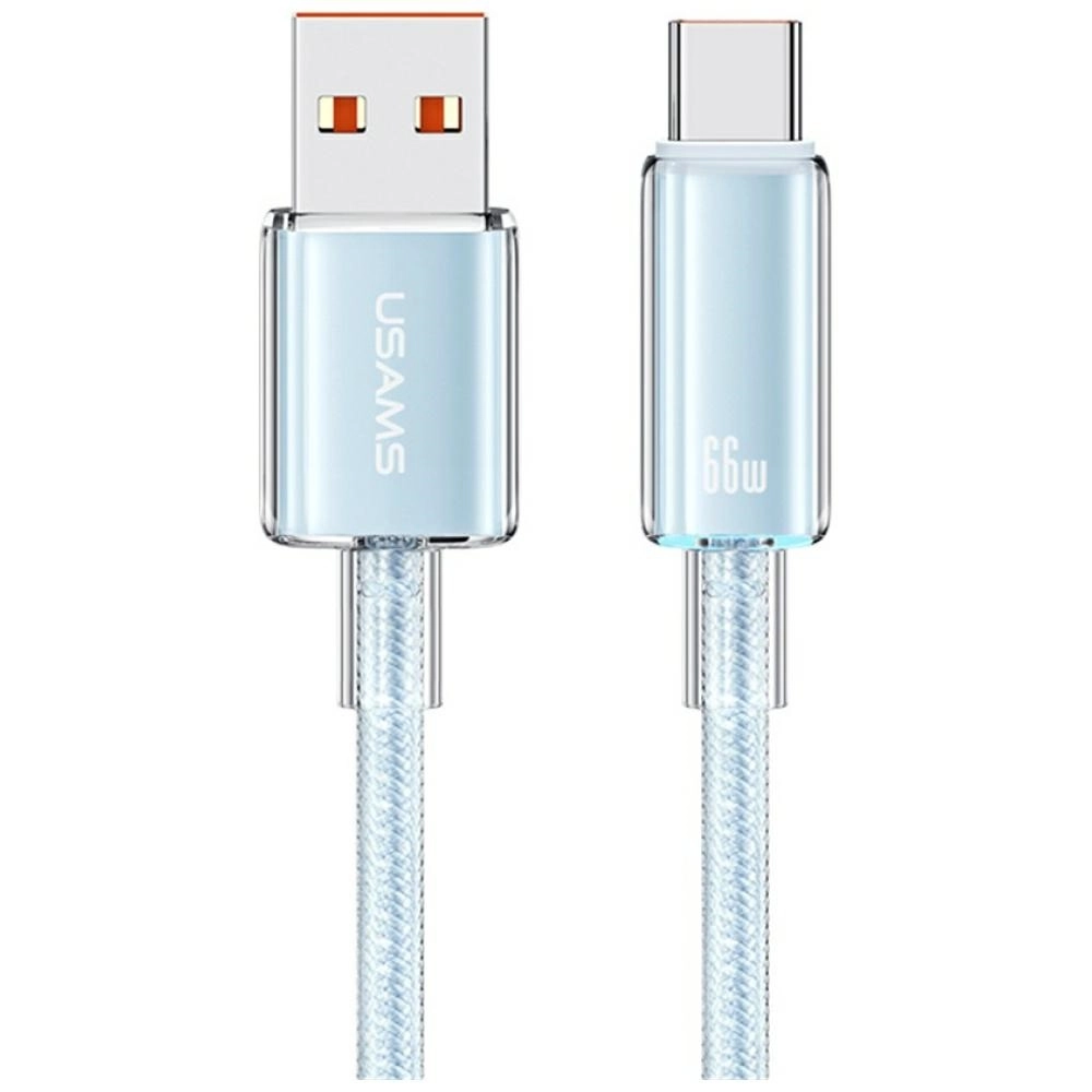 Kabel USAMS Cloud Series 6A USB-A do USB-C 1,2m Niebieski