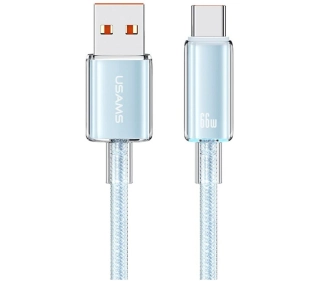 USAMS Cloud Series 6A USB-A do USB-C 1,2m Niebieski