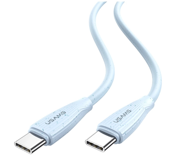 USAMS Green Series 60W USB-C do USB-C 1m Niebieski