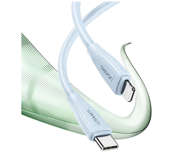 USAMS Green Series 30W USB-C do Lightning 1m Niebieski
