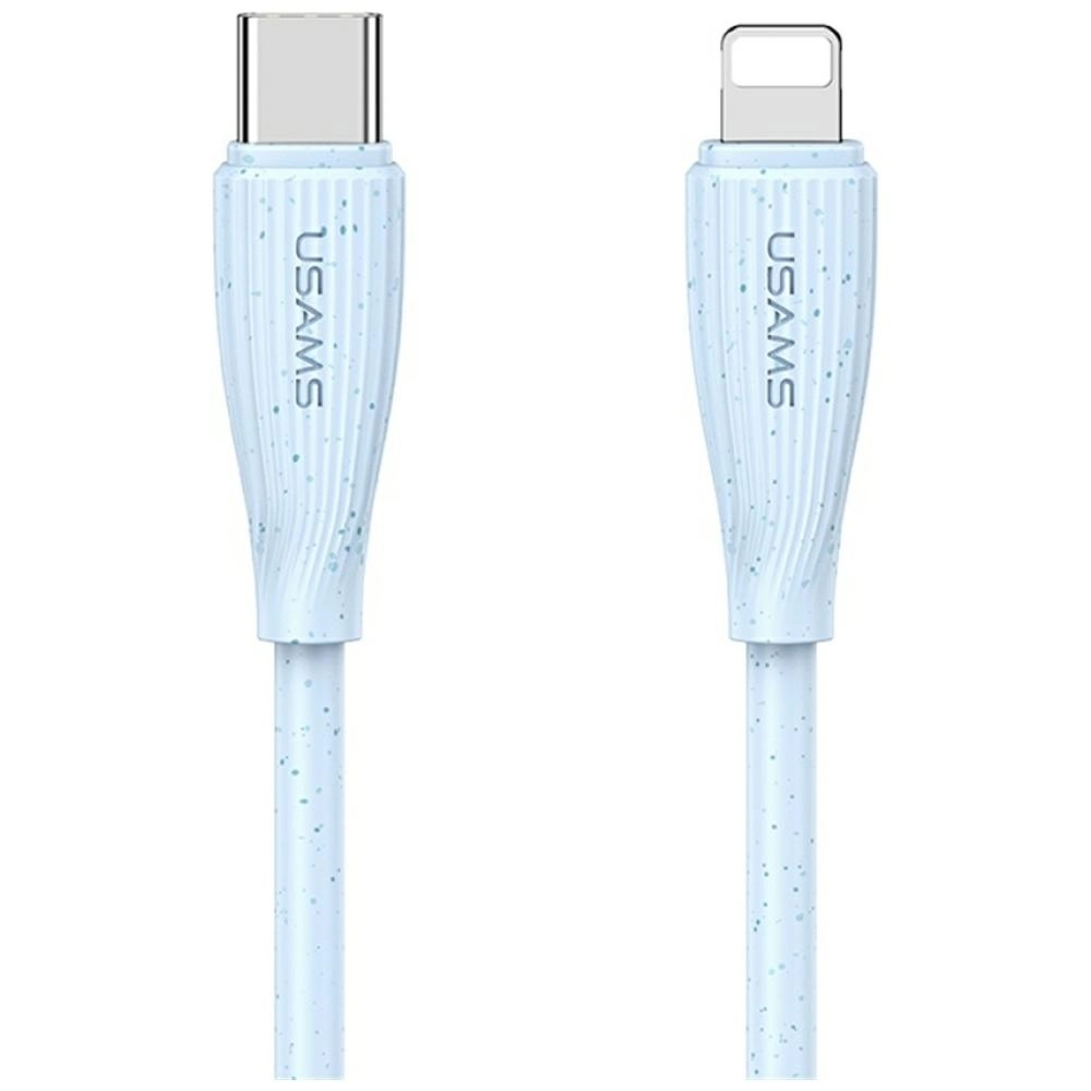 Kabel USAMS Green Series 30W USB-C do Lightning 1m Niebieski