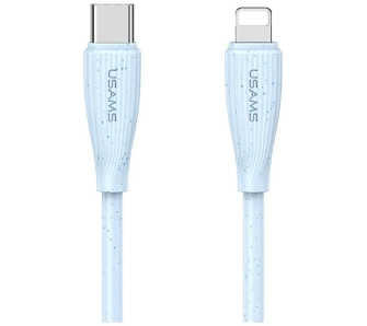 Kabel USAMS Green Series 30W USB-C do Lightning 1m Niebieski