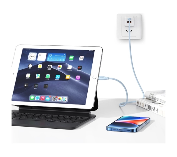 USAMS Green Series 30W USB-C do Lightning 1m Niebieski