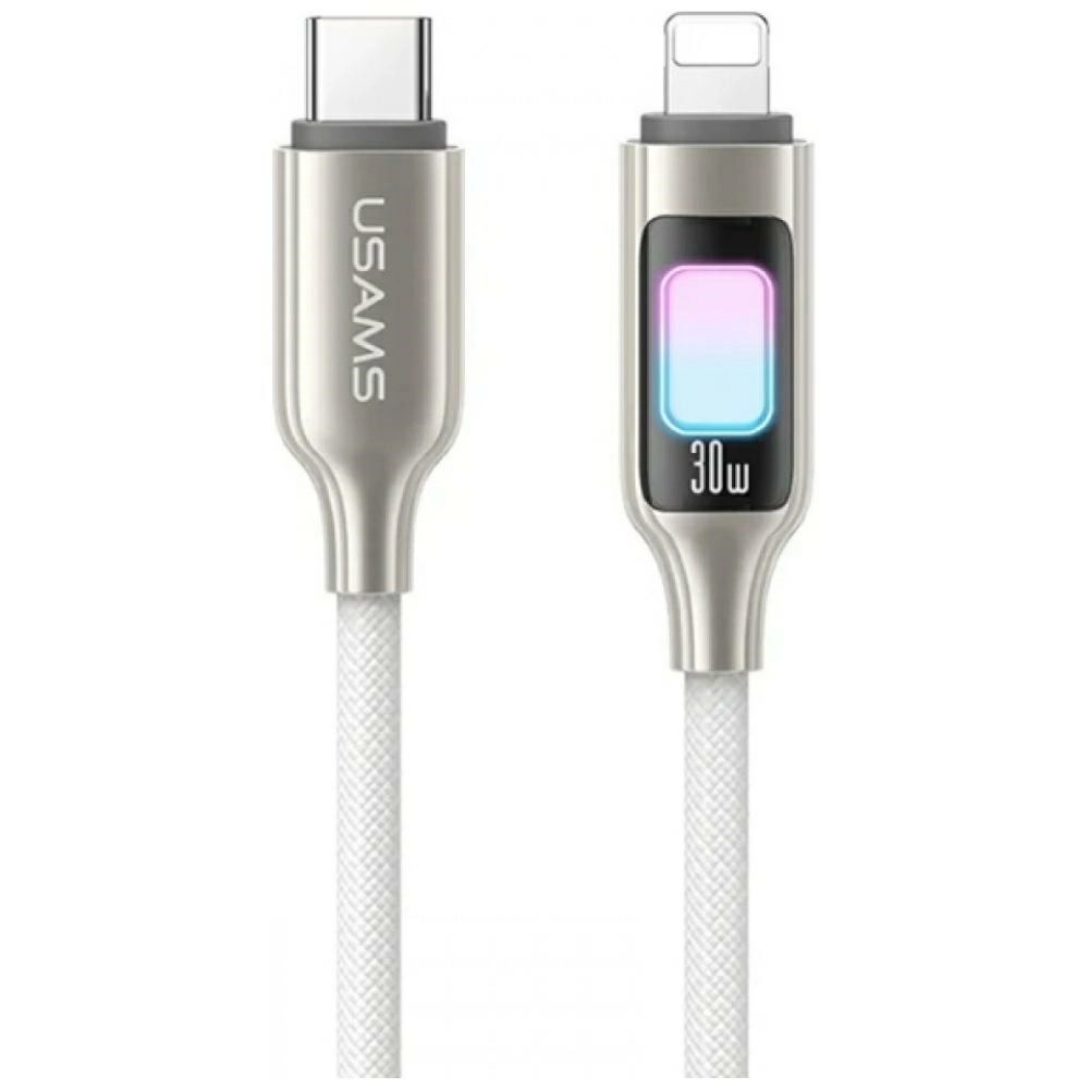 Kabel USAMS TC Series 30W USB-C do Lightning 1,2m Tytanowy
