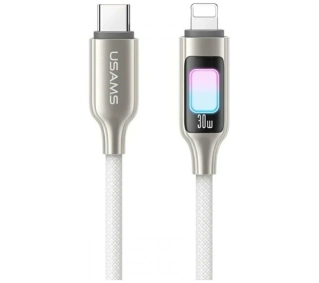 USAMS TC Series 30W USB-C do Lightning 1,2m Tytanowy