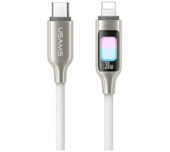 Kabel USAMS TC Series 30W USB-C do Lightning 1,2m Tytanowy