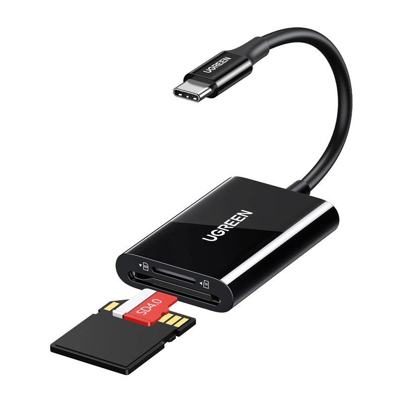Czytnik kart UGREEN CM265 2w1 SD Card, microSD, SDHC, SDXC Czarny