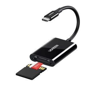 Czytnik kart UGREEN CM265 2w1 SD Card, microSD, SDHC, SDXC Czarny
