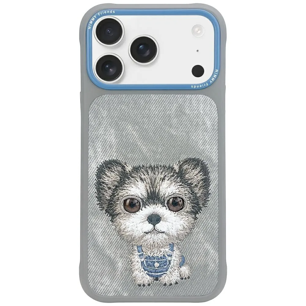 Etui Nimmy Big Eyed Pet 2.0 Dog do iPhone 17 Pro Max Szary