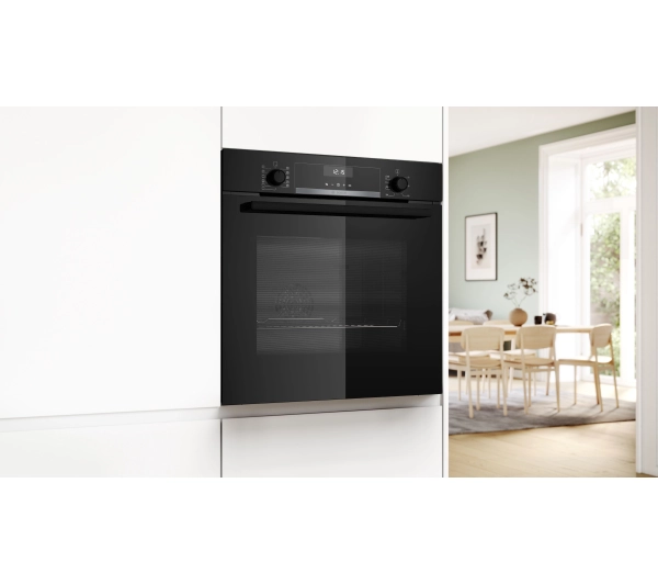 Bosch Serie 6 HBG537EB4 Termoobieg Czarny - Kup na Raty - RRSO 0%