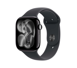 Apple Watch Series 11 GPS + Cellular 42mm z aluminium Onyx Pasek sportowy Czarny M/L - Kup na Raty - RRSO 0%