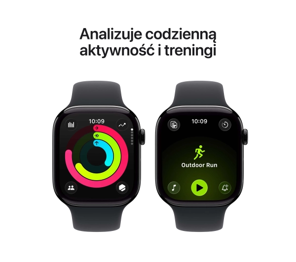 Apple Watch Series 11 GPS + Cellular 42mm z aluminium Onyx Pasek sportowy Czarny M/L - Kup na Raty - RRSO 0%