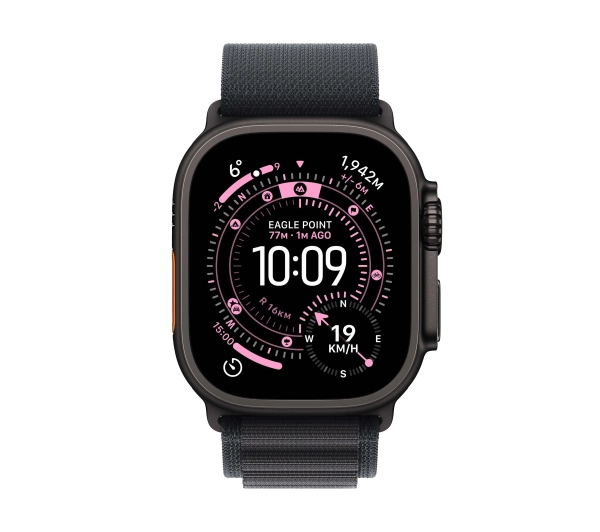 Apple Watch Ultra 3 GPS + Cellular koperta z tytanu Czarna 49mm Opaska Alpine Czarna Rozmiar L - Kup na Raty - RRSO 0%
