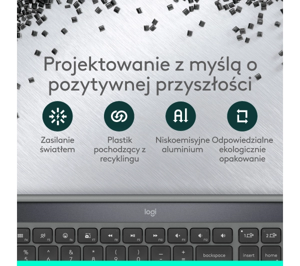 Logitech Signature Slim Solar+ Grafitowy - Kup na Raty - RRSO 0%