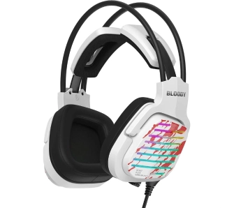 Słuchawki przewodowe z mikrofonem A4tech Bloody G565 Nauszne Biały