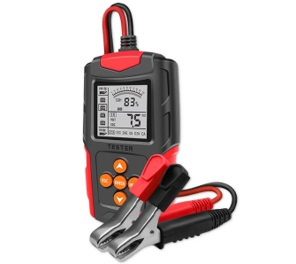 Tester akumulatora Qoltec 52484 Cyfrowy z wyświetlaczem LCD 12V i 24V / 3Ah-200Ah
