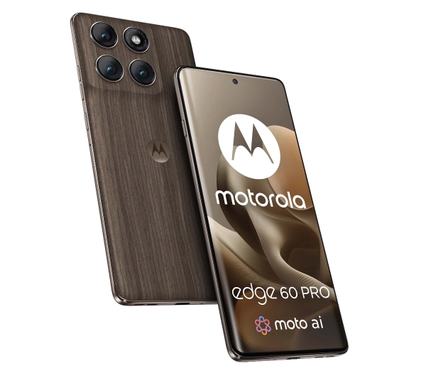 Motorola edge 60 Pro 12/512GB Funkcje AI 6,7" 120Hz 50Mpix Brązowy - Kup na Raty - RRSO 0%