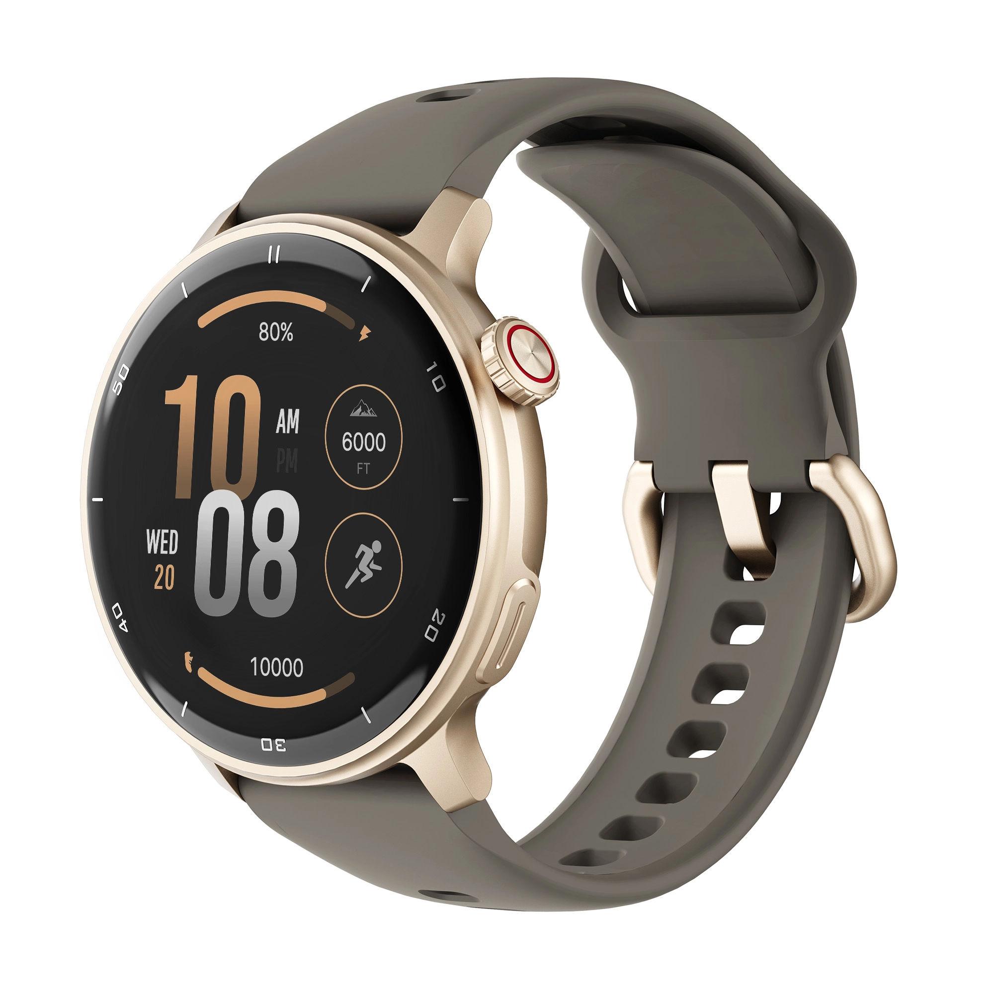 Smartwatch STELIO Activ Funkcje AI 46mm GPS Złoty