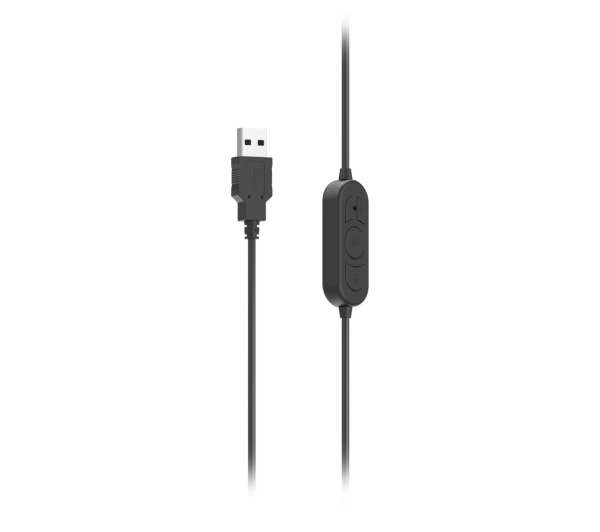 Hama HS-USB300 V2  Biurowe USB-C Nauszne Czarny
