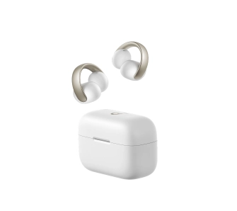 Słuchawki bezprzewodowe Soundcore AeroClip Open-Ear Konstrukcja klipsa Przewodnictwo Powietrzne Bluetooth 5.4 Biały