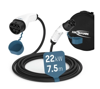 Kabel zasilający ANSMANN 1900-0120 Type 2 22kW 7,5m