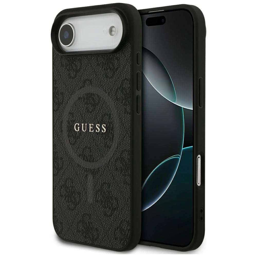Etui Guess 4G Ring Classic Logo MagSafe do iPhone Air czarny