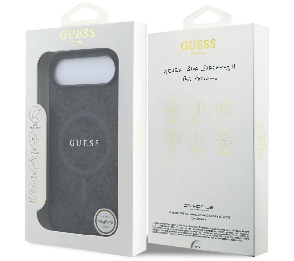 Guess 4G Ring Classic Logo MagSafe do iPhone Air czarny